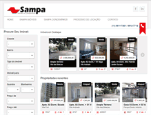 Tablet Screenshot of imobiliariasampa.com.br